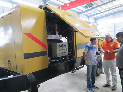 外商考察混凝土泵，成功訂購！